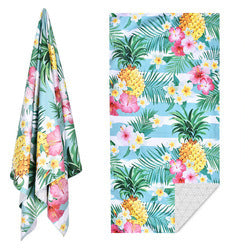Microfiber Double-Sided Fleece Quick-Drying Double-Sided Printed Beach Towel