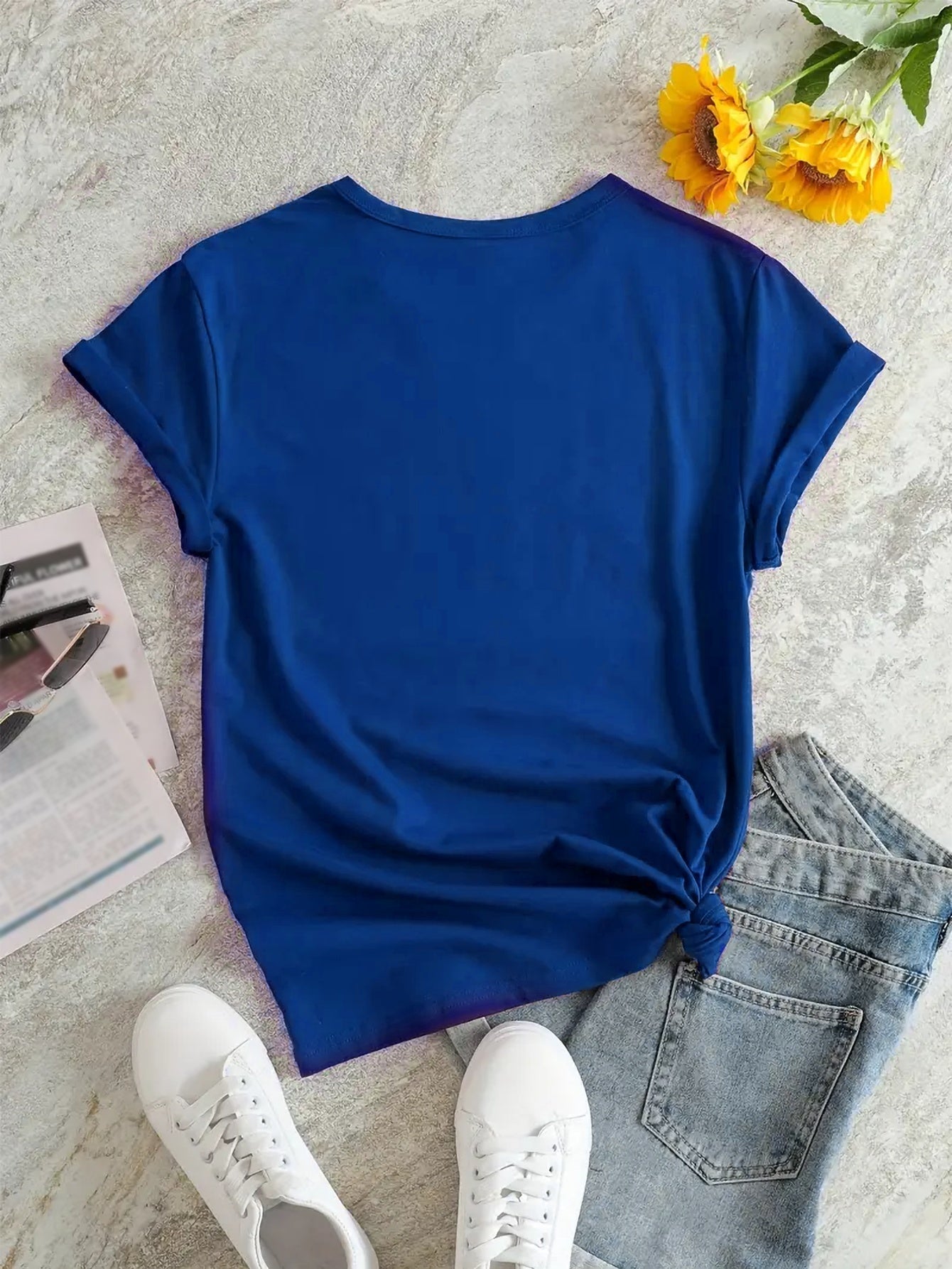 Fashionable God Print Womens T-Shirt