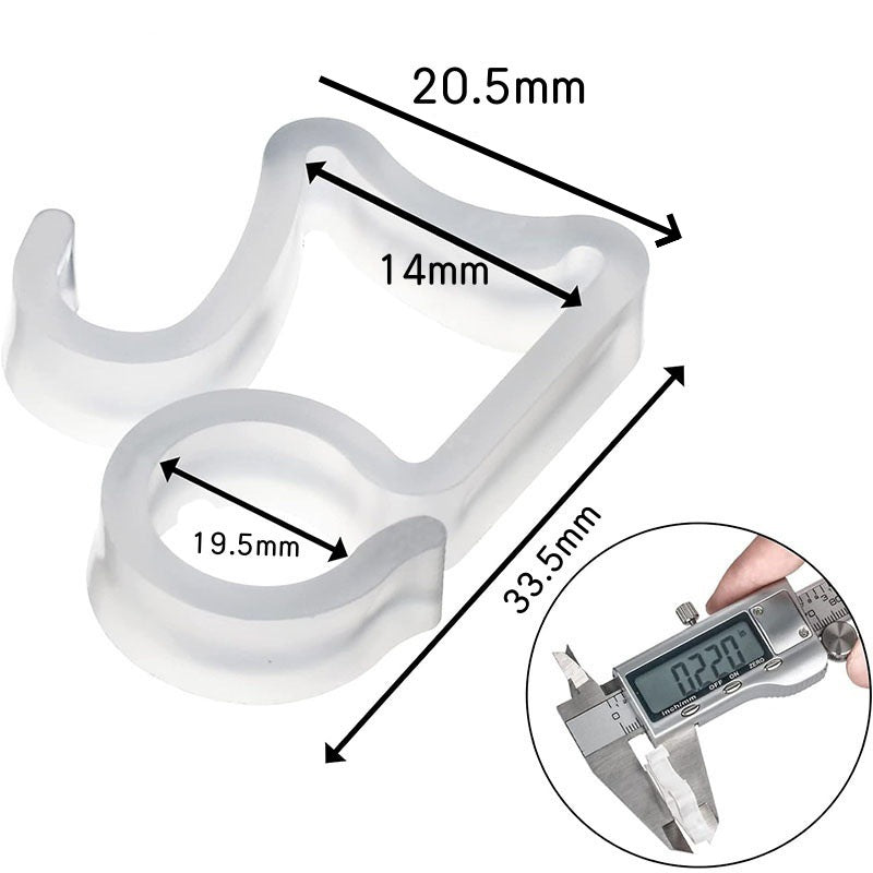 Black Transparent Note Outdoor Lamp String Hook