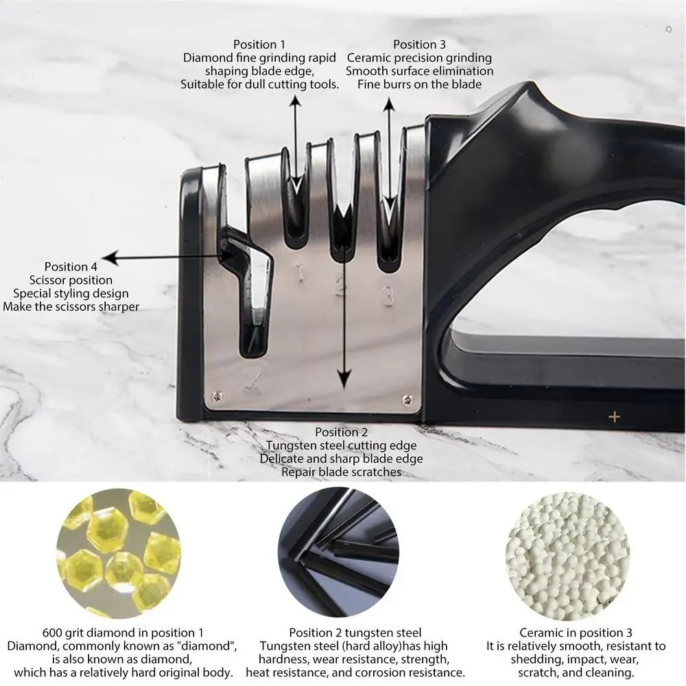 Kitchen 4 Segment Knife Sharpener