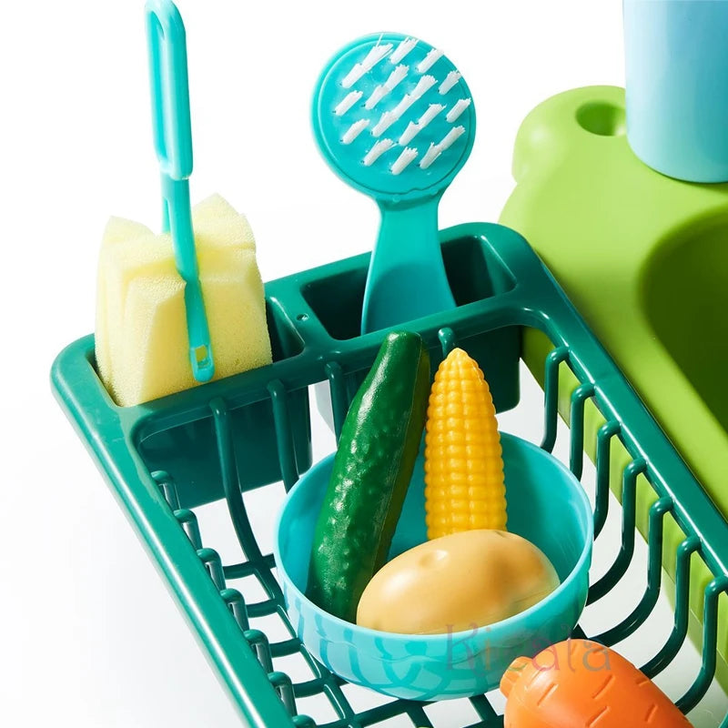 Kids Kitchen Sink Toys Electric Dishwasher