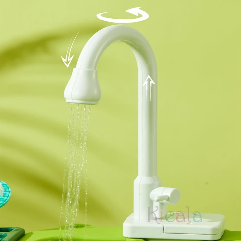 Kids Kitchen Sink Toys Electric Dishwasher