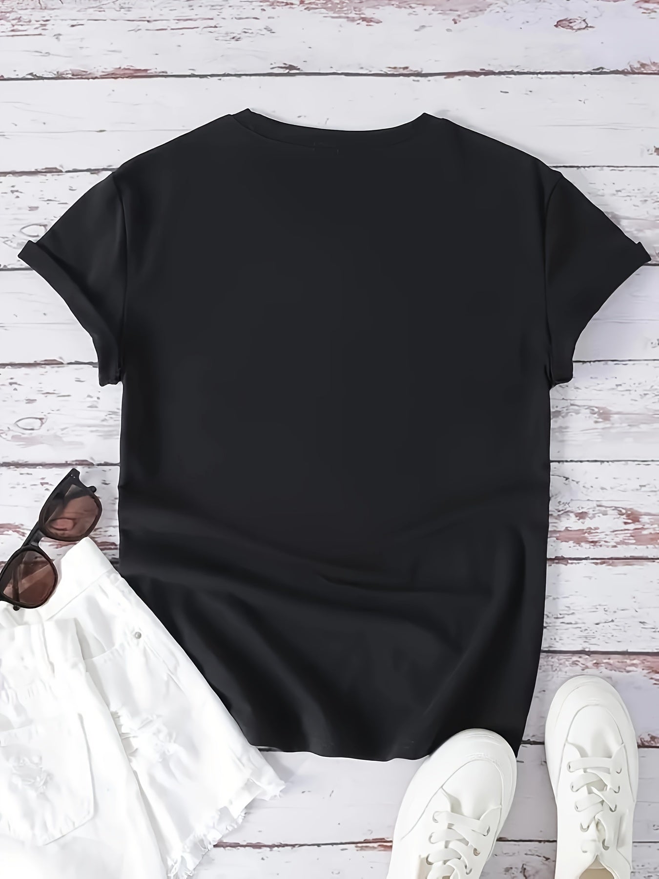 Flirty Floral Print Womens T-Shirt