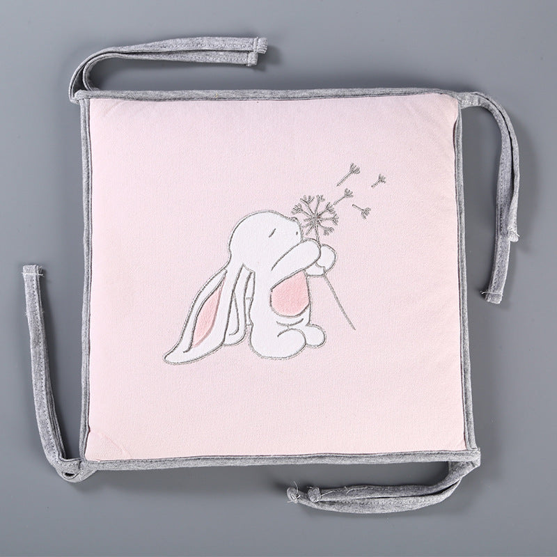 Bunny Bed Fence Knitted Pink Baby Products