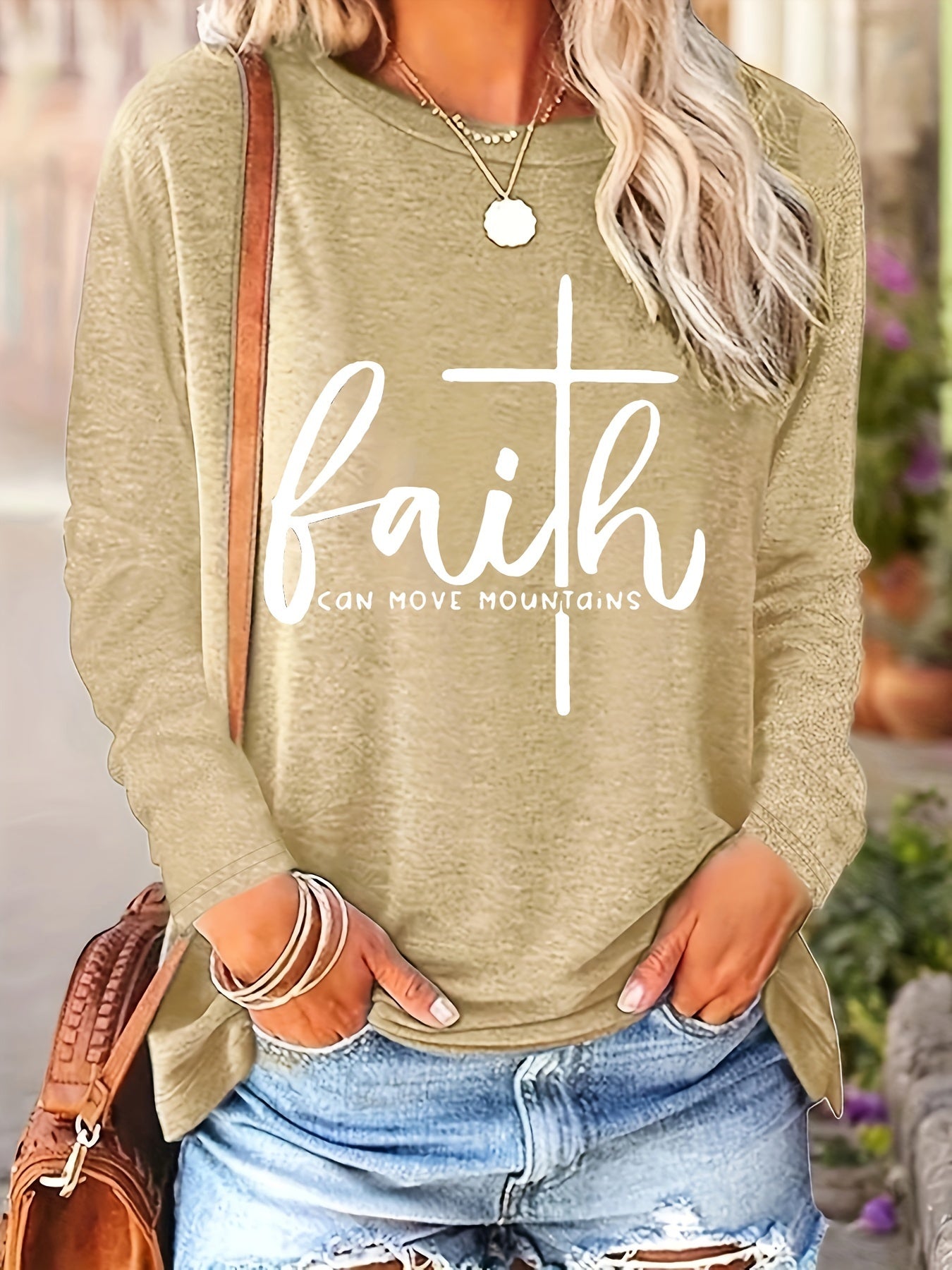 Faith-inspired Print Womens T-Shirt