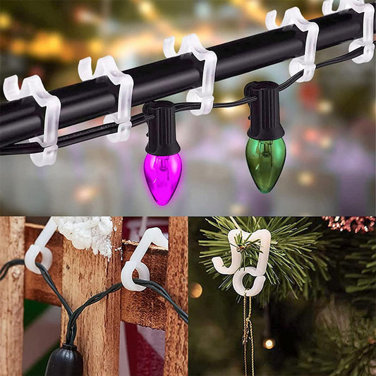 Black Transparent Note Outdoor Lamp String Hook
